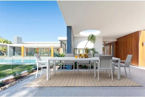 Tavolo Da Esterno Allungabile In Alluminio 100x180-240 Cm Kiplin Bianco Bizzotto