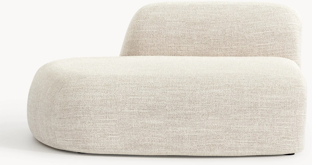 Chaise lounge in bouclé Wolke