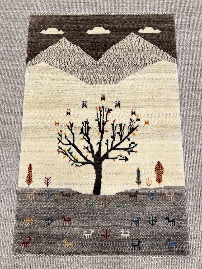 Loribaft Tappeto persiano 80x120 Beige (Iran) Annodato A Mano