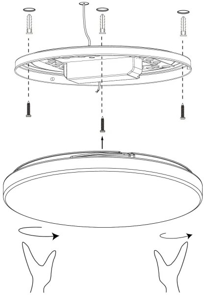 Eglo 900001 - Plafoniera LED dimmerabile TOTARI-Z LED/19,2W/230V 2700-6500K