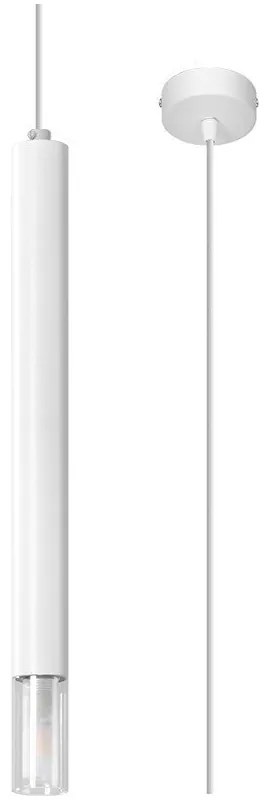 Lampadario bianco in metallo ø 8 cm Vittoria – Sollux