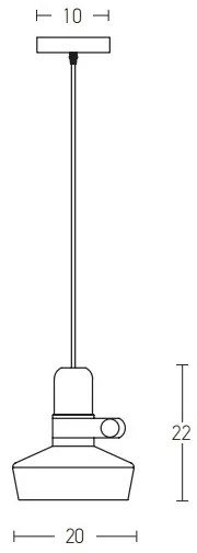 Zambelis 1992 - Lampadario a sospensione con filo 1xE27/40W/230V quercia/bianco
