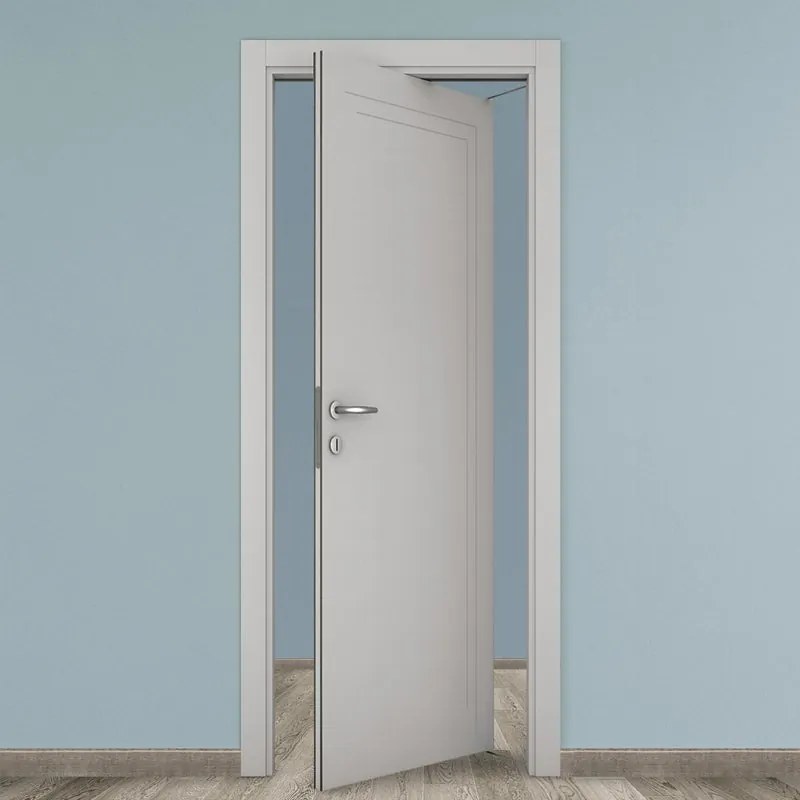 Porta tamburata rototraslante Angles grigio L 80 x H 210 cm destra