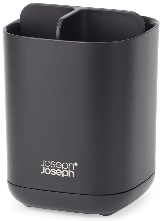 Portaspazzolini in plastica nero EasyStore - Joseph Joseph