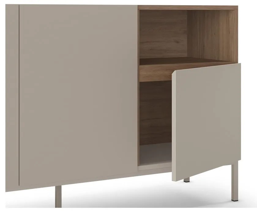 Cassettiera color crema 140x80 cm Cailin - Marckeric