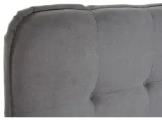 Letto DKD Home Decor Grigio Metallo Legno Poliestere Alluminio (200 x 220 x 120 cm)