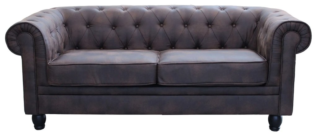 CHESTERFIELD - divano vintage in ecopelle
