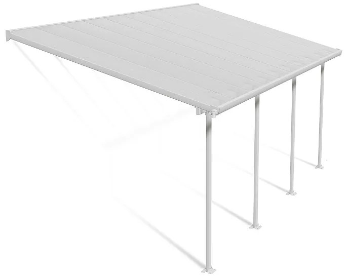 Tettoia per terrazza in policarbonato Feria Palram - Canopia 3 x 6,1 m bianco