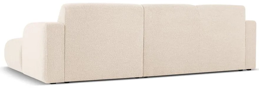 Divano angolare beige in tessuto bouclé (angolo destro) Molino - Micadoni Home