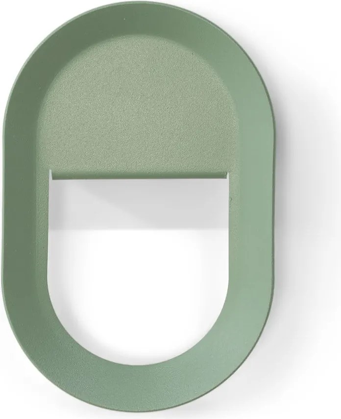 Gancio da parete verde polveroso in acciaio Coucou – Spinder Design