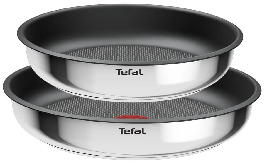 Padelle in set in acciaio inox con superficie antiaderente/con manico rimovibile 2 pz ø 26 cm INGENIO Cook Eat L8813S75 – Tefal