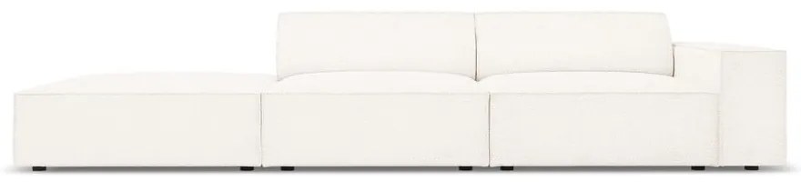 Divano angolare beige in tessuto bouclé (angolo sinistro) Jodie - Micadoni Home