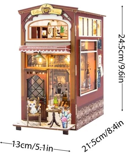 2Kids Toys - Puzzle 3D LED Fermalibri Caffè 2xAAA