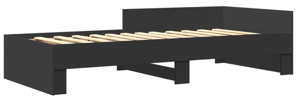 Giroletto nero 75x190 cm in legno multistrato