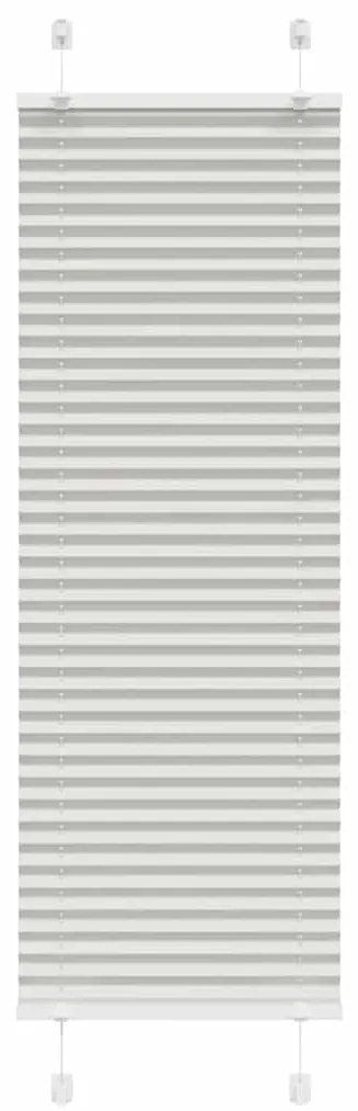 Tenda Plissettata Grigio Chiaro 45x100 Cm Larghezza Tessuto /
