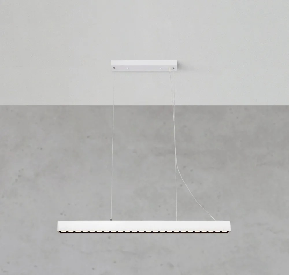 Lampadario LED bianco con paralume in metallo Plano – Markslöjd