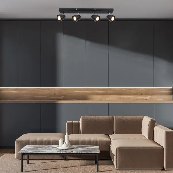 Rabalux 73021 - Faretto PERICO 4xGU10/5W/230V nero