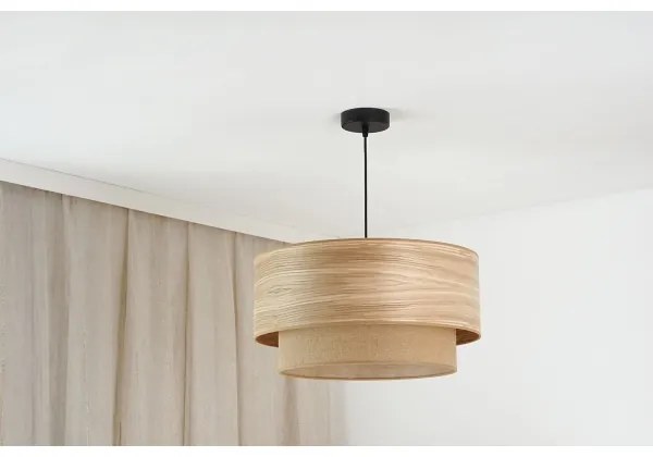 Brilagi - Lampadario a sospensione con filo MONTANA BOHO 1xE27/15W/230V diametro 45 cm marrone/nero