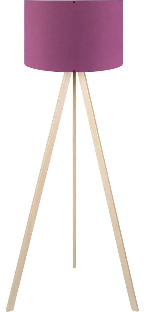 Lampada da terra AYD 1xE27/40W/230V viola/beige