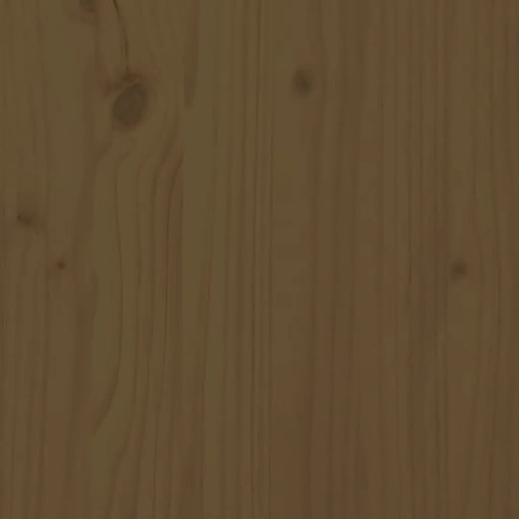 Testiera per letto miele 132x3x81 cm legno massello di pino