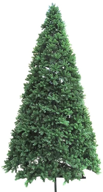 Albero di Natale artificiale Uncino verde H 400 cm x Ø 200 cm