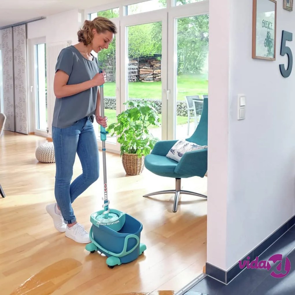 Leifheit Set Mocio per Pavimenti a Disco Clean Twist Ergo Mobile