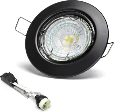 Aigostar - Set da 3 faretti da incasso LED 1x GU10/4,5W/230V 6500K nero