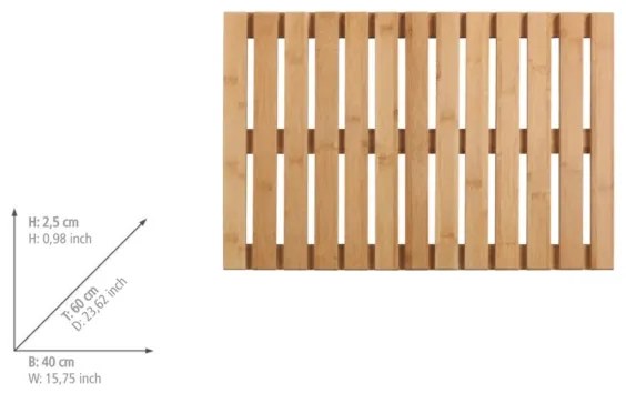 WENKO 23838100 – Tappetino 40x60 cm marrone