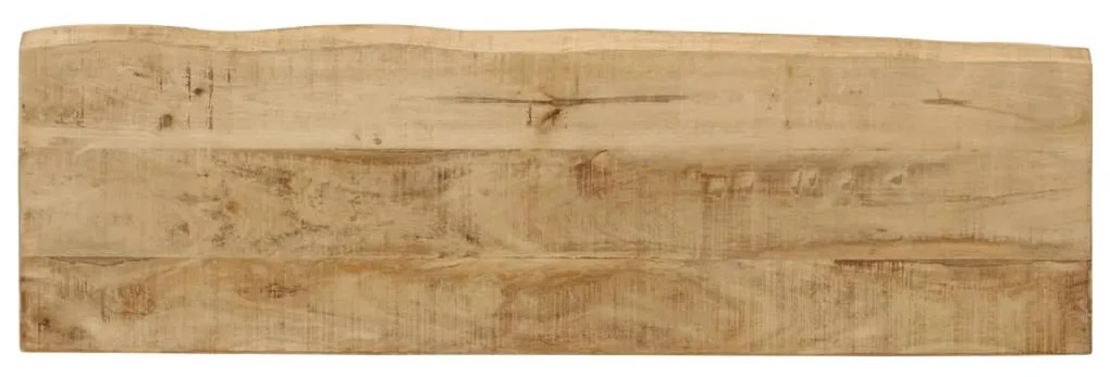 Tavolo consolle bordi vivi 105x33x76 cm legno massello di mango