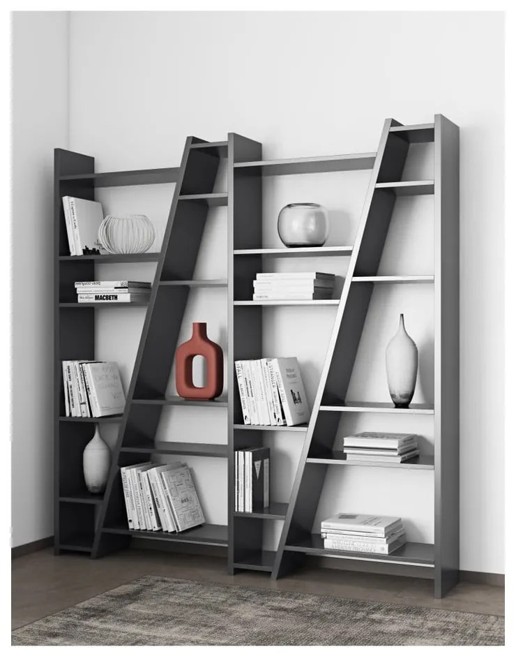 Libreria nera 190x195 cm Delta - TemaHome