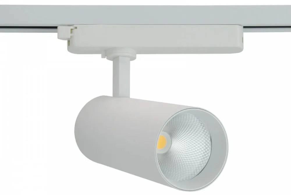 Faro LED 30W, Monofase, 38°/60°, 130lm/W, CRI92, no Flickering Colore  Bianco Caldo 2.700K