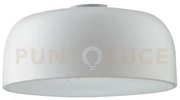 Plafoniera bistrot bianco 3 luci attacco e27 38x38x19,5cm in metallo