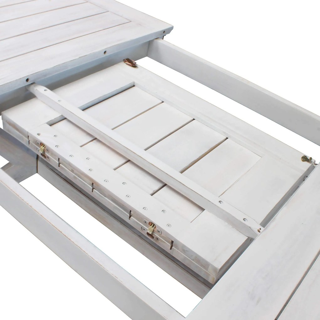 CAESAR - set tavolo in legno massiccio di acacia con 4 sedie e 2 poltrone Sortis