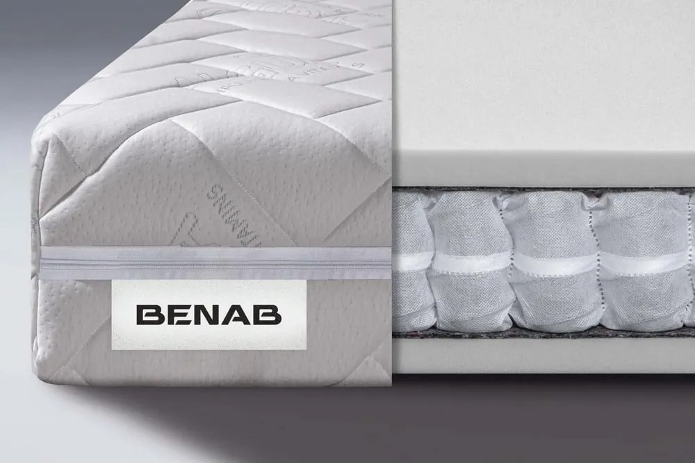 Materasso a molle dure/medie double-face 100x200 cm Comfort Flow - BENAB