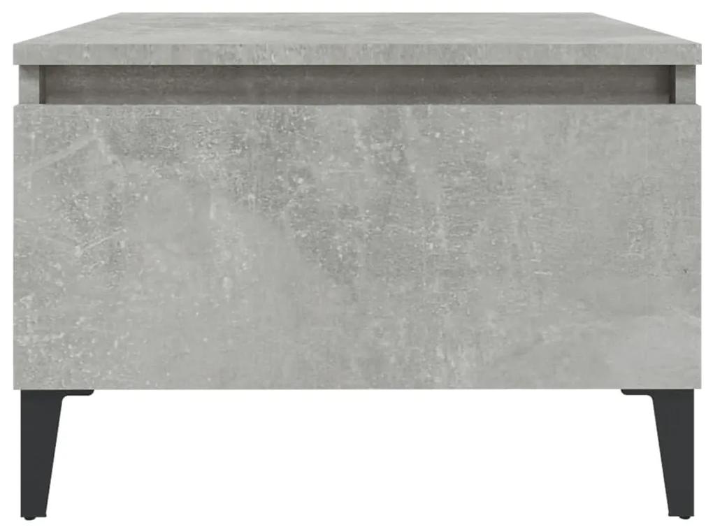 Tavolino Grigio Cemento 50x46x35 cm in Legno Multistrato