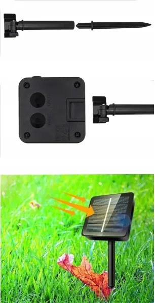 Catena luminosa solare 30x LED/8 funzioni 500 mAh 6,5 m IP67 bianco caldo