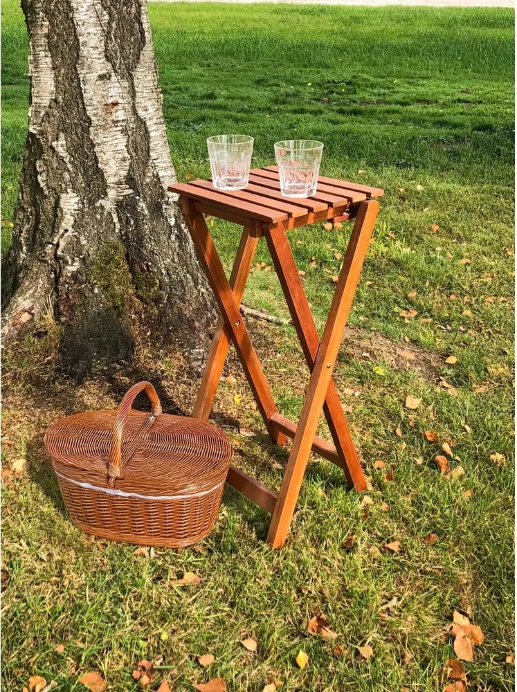 Tavolino da giardino in eucalipto massiccio 27x29 cm Yakima – Garden Pleasure