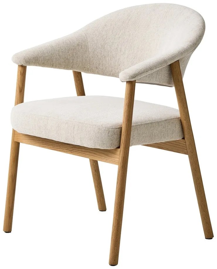 Set di sedie da pranzo color crema in rovere massiccio con braccioli 2 pz Elk – Unique Furniture