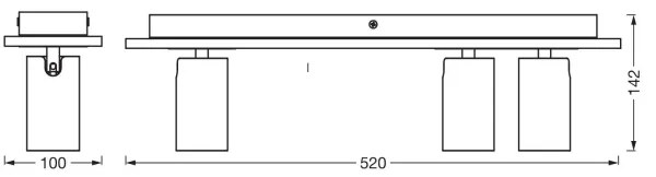 Ledvance - Faretto LED DECOR MERCURY 3xGU10/3,4W/230V