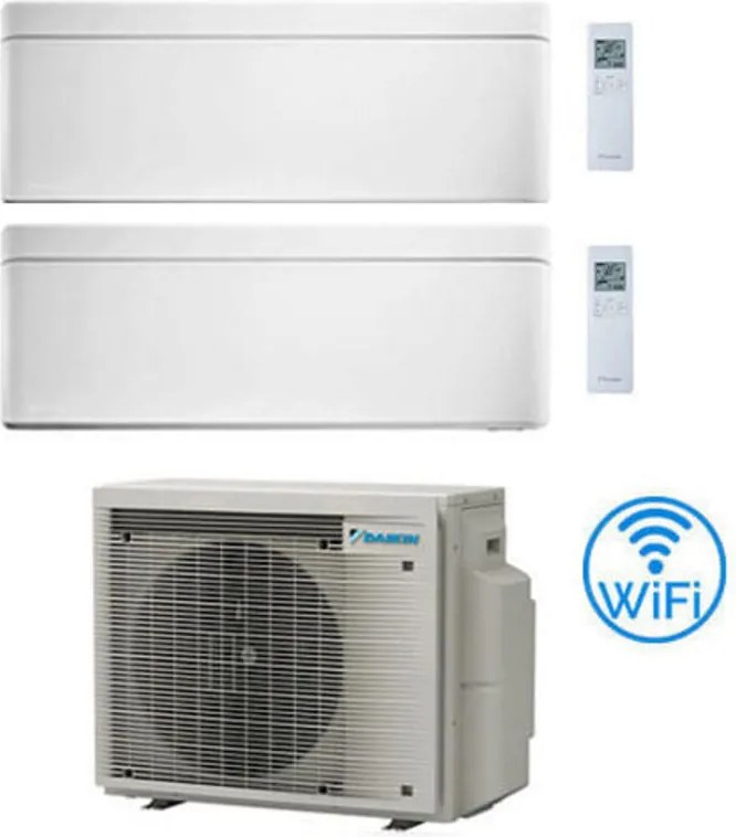 Daikin - Climatizzatore garanzia italia Stylish Bianco WiFi Dual Split Inverter 7000 + 12000 btu con u.e. 2MXM50A9 Classe a+++/a++ novita' 2024