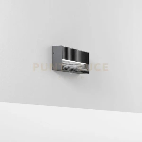 Applique lumina antracite 12w 1476lm cct 3000-4000k ip65 25x10x4,6cm