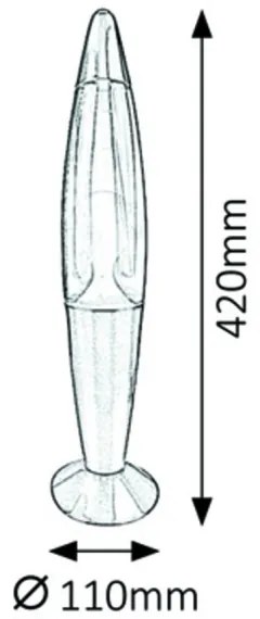 Rabalux 7011 - Lampada lava (lampada Astro) G45 LOLLIPOP 2 1xE14/25W/230V
