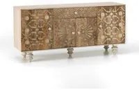 Madia 4 ante 1 cassetto in Legno di mango marrone 47x 160x h. 75 cm