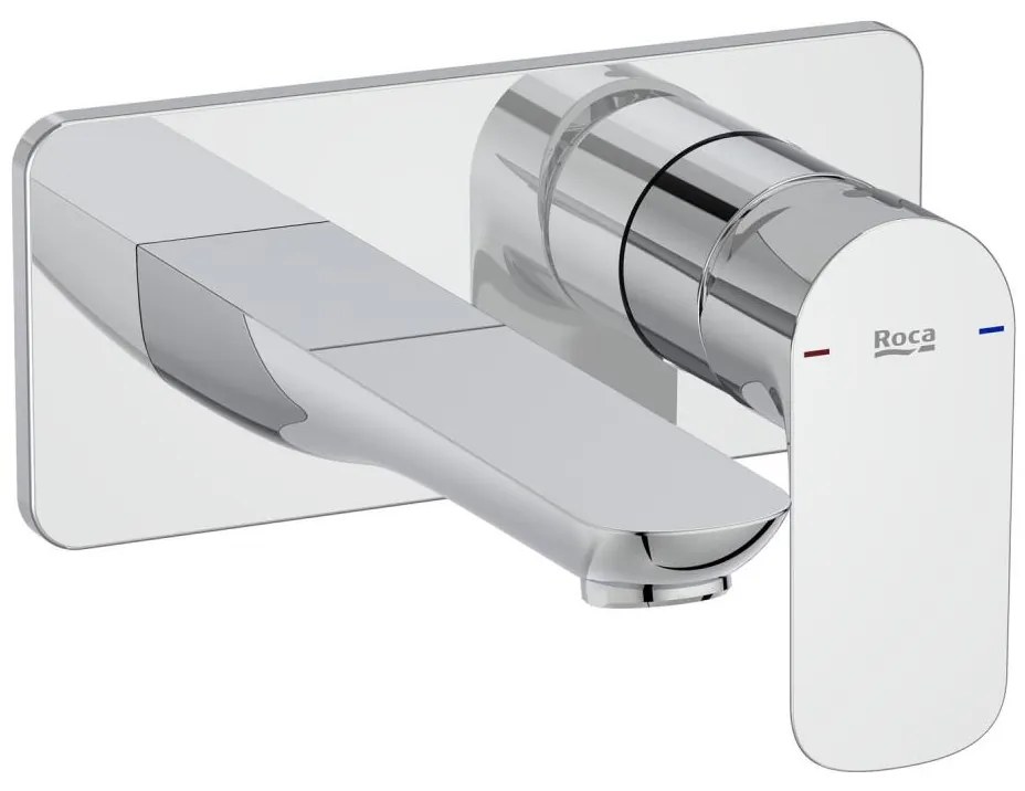 Roca A5A356EC00 - Miscelatore per vasca da incasso CALA, cromo lucido