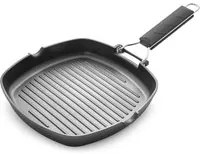 Bistecchiera 24x24 cm con manico pieghevole