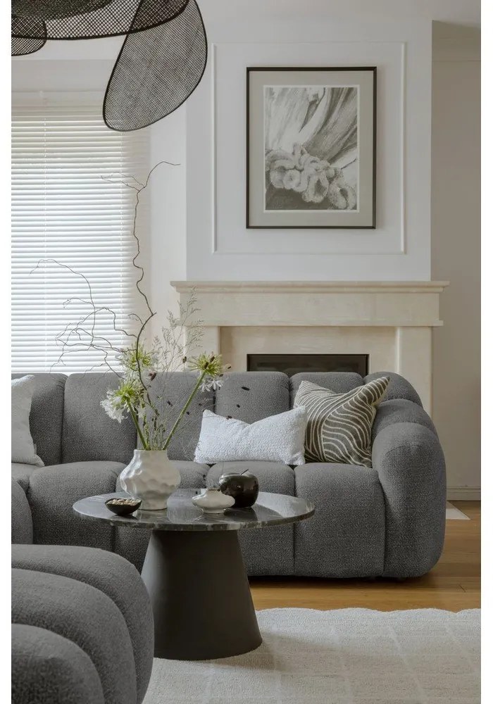 Divano angolare grigio (con penisola a destra/a U) Shell – Miuform