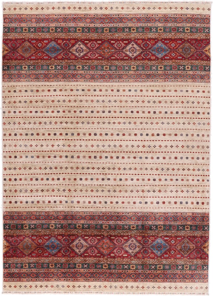 Samarkand Tappeto 370x260 (Afghanistan) Annodato A Mano