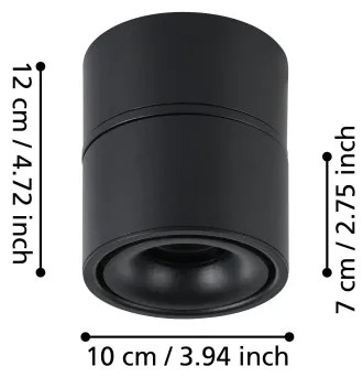 Eglo 901044 - Faretto LED BOHOYO LED/8W/230V 3000K nero