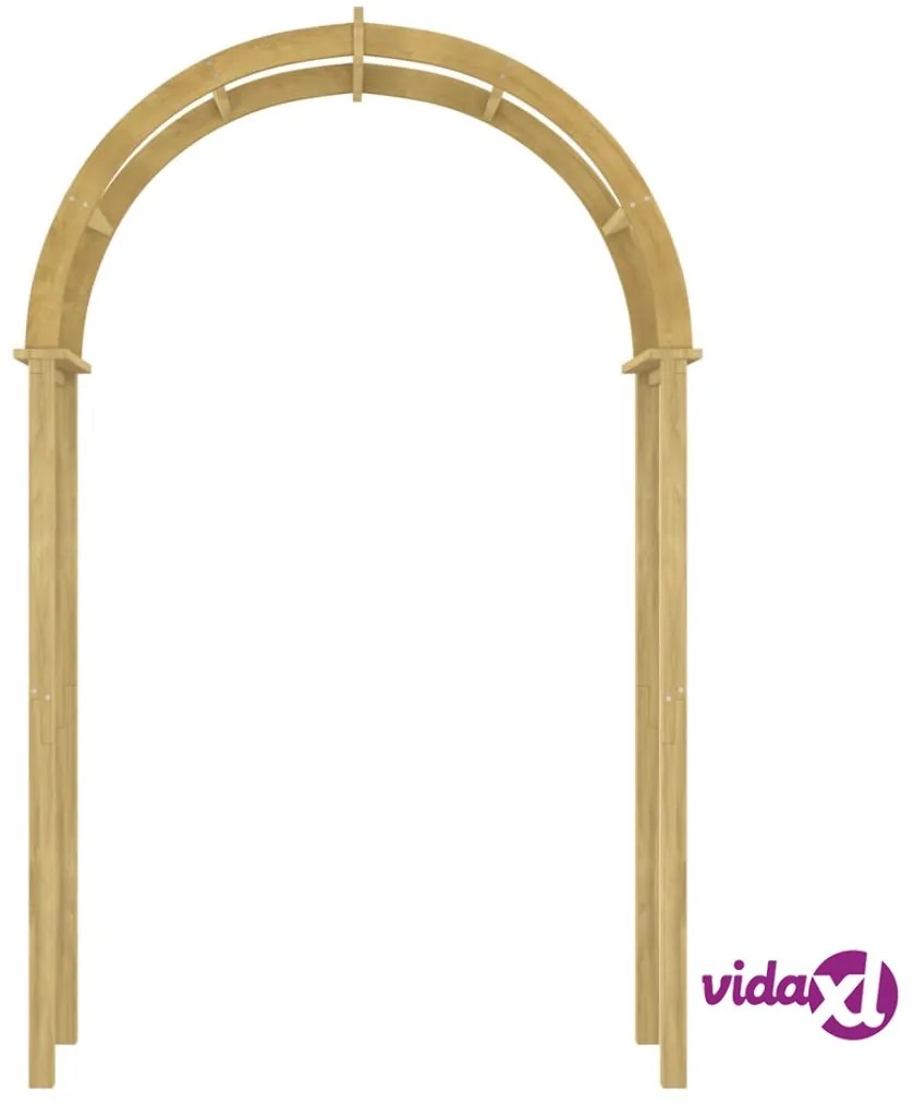 vidaXL Arco da Giardino 141x97x243 cm in Legno di Pino Impregnato