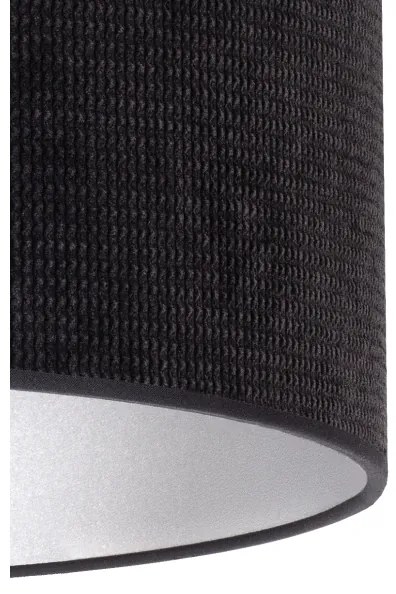 Duolla - Lampadario a sospensione con filo LYON 1xE27/15W/230V diametro 40 cm nero